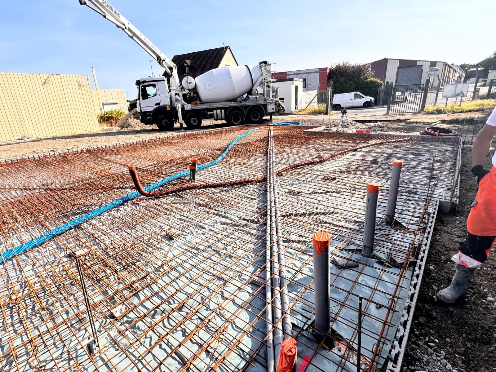 Construction d’un immeuble de bureaux — chantier de FTH Construction à Bolbec
